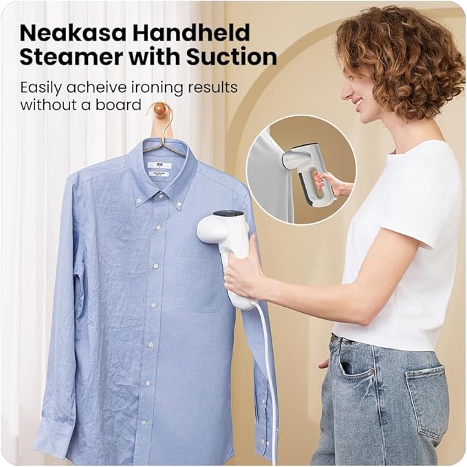 ✨HOT SALE 50% OFF ✨2025 Neakasa Magic 1 Vacuum Steamer, Handheld Travel Garment Steamer for Clothes, 2300Pa Suction, Steam Iron 2 in 1 (For 110-120V Use)(2 𝐘𝐞𝐚𝐫𝐬 𝐖𝐚𝐫𝐫𝐚𝐧𝐭𝐲)