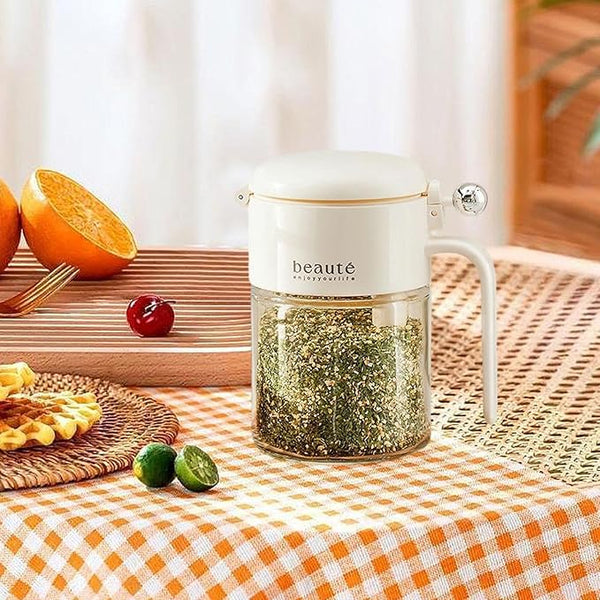 (pack of 6 Container)Spice Jar Compact Premium Seasoning Bottle Multifunction Seasoning Container White|Home & Garden|Kitchen, Dining & Bar|Kitchen Storage & Organization|Spice Jars & Racks
