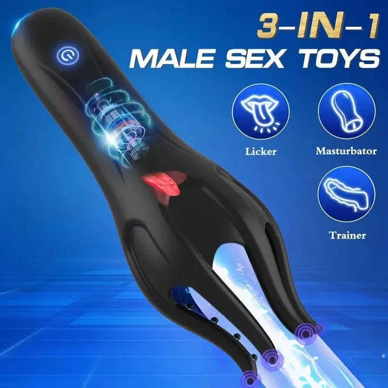 LAST DAY -80% OFF 👌【Discreet Delivery】👑Vibrating Penis  Men'Health Trainer 3-in-1 (Free 3 packs of lubricant)