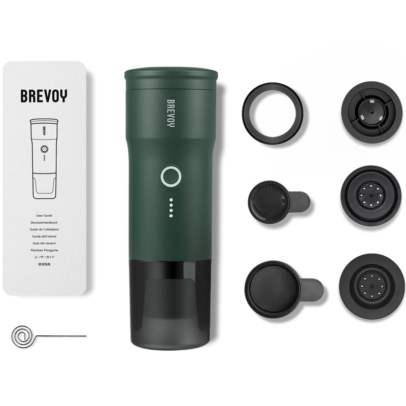 Portable Espresso Maker - Camping Green & More